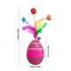 thumbnail image 3 of Vaso de juguete de Pascua para gatos | Juguete interactivo para mascotas | Plástico multicolor | Diseño estable y antivuelco | Estimula el instinto de caza | Tamaño compacto de 18 cm | Decoraci, 3 of 5