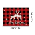 thumbnail image 3 of Christmas Placemats, Table Mats for Christmas, Holiday Dining and Family Gatherings Festive Decorations, Set Of 4 Easy Clean Vinyl Christmas Table Mats for Home Living Room Kitchen Decor, 3 of 8