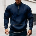 thumbnail image 2 of FYDUU Graphic Hoodie for Men Long Sleeve Fleece Hooded Sweatshirt For Men Winter Stand Collar Half Zipper Sweatshirts Multiple Pockets Casual Hoodie Comfy Tops, 2 of 4