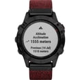 thumbnail image 6 of Garmin fēnix® 6 - Pro and Sapphire Editions - Black DLC with Heathered Red Nylon Band, 6 of 12