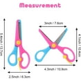 thumbnail image 2 of Safety Scissors For Pre-School Training, Dual-Colour Design High-Quality Pp Plastics Craft Scissors With Spring-Loaded Handles For Children'S Creative Projects, 2 of 7