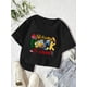 thumbnail image 1 of Girls' "Welcome Back to School" Graphic T-Shirt - Casual Crew Neck, Short Sleeve, Summer Top with Bus & Pencils Design, Perfect for Back-to-School outfits, School Clothes, 1 of 7
