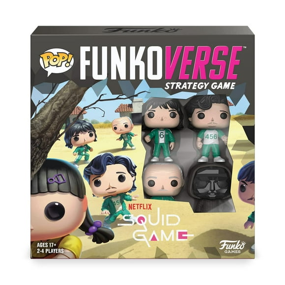 Juego de mesa Funkoverse Squid Game 100, paquete de 4 con Funko Pop!