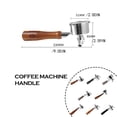 thumbnail image 2 of Wosthever Mango para máquina de café, portafiltro antideslizante de boca única, 51mm, herramienta para hacer polvo de tres orejas, accesorios de agarre Juegos de servir café y té tipo 6 Wosthever HA064522-06, 2 of 6
