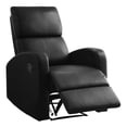 thumbnail image 2 of Lexicon Mendon Wood Pull Tab Recliner in Black, 2 of 9