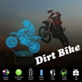 thumbnail image 5 of Dirt Bike Gifts, Motocross 3D Night Light for Kids for Xmas Holiday Birthday Gifts for Kids Motorcycle Fan with Remote Control 16 Colors Changing + 4 Changing Mode + Dim Function, 5 of 9