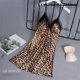 thumbnail image 1 of Camisones con sujetador acolchado para mujer, ropa de dormir de satén de seda sintética, vestido de dormir de leopardo, ropa de dormir sin mangas, pijama para el hogar, 1 of 5
