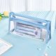 thumbnail image 1 of Bolsa de Papelería de Dos Capas | Estuche Transparente de Pvc con Tela Impermeable | Organizador de Doble Compartimento para Bolígrafos, Borradores y Tarjetas | Estuche de Gran Capacidad para Materia, 1 of 6