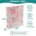 thumbnail image 5 of Iauyy PVC Round Ring Binders, 200 Page Capacity, 2 Pack，Pink and White Swirls Resemb, 5 of 8