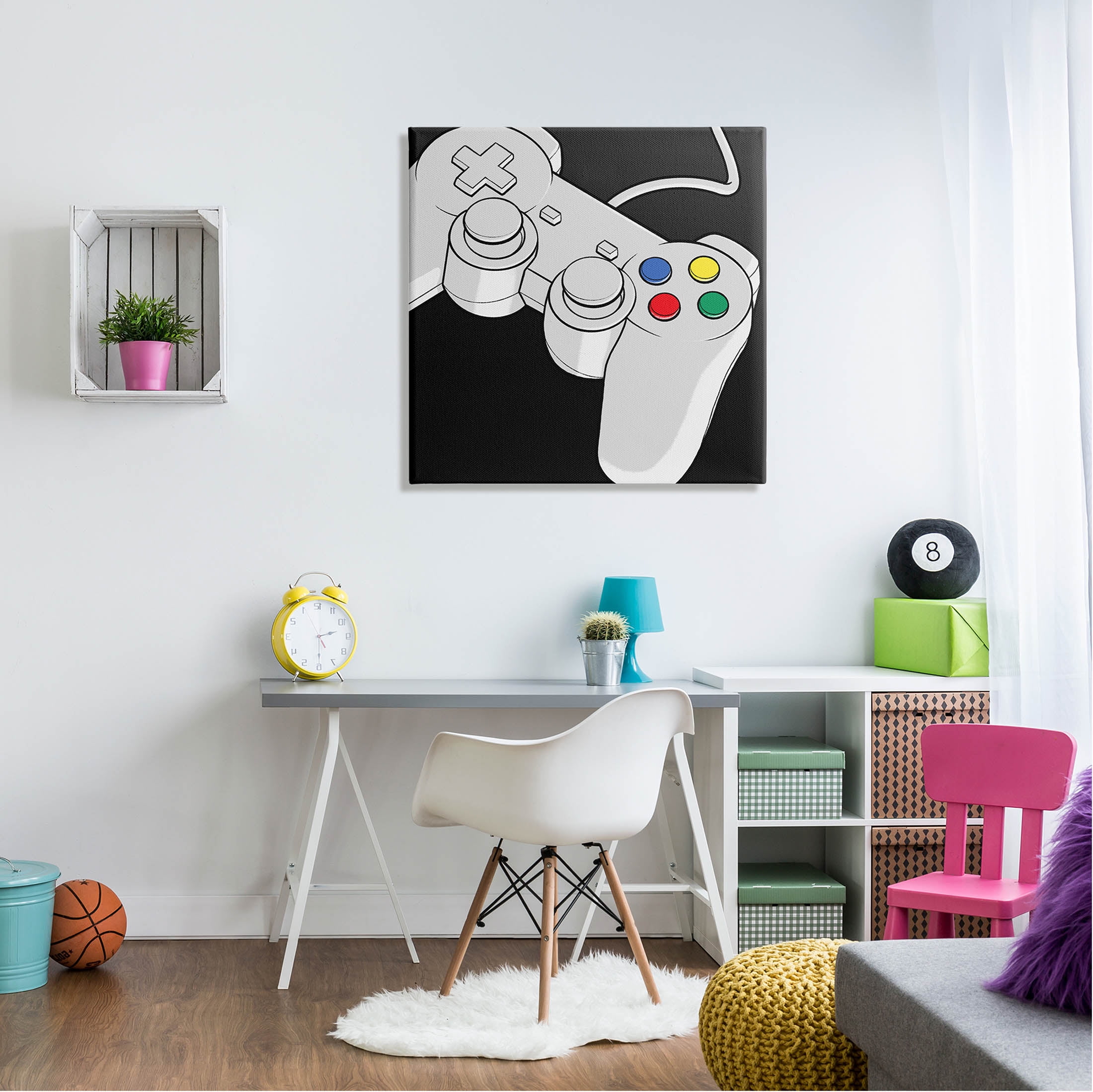 Stupell Industries Video Gaming Controller Graphic Art Gallery Wrapped Canvas Print Wall Art, Design by Marcus Prime