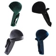 thumbnail image 1 of 4 piezas sombrero de turbante de sombrero de bandana con cola larga, 1 of 9