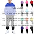 thumbnail image 2 of BXJX Boys Outfit Sets, Long Sleeve School Running 2 Piece Hoodies and Joggers Sets with Pockets Red Size 14-15 T, 2 of 5