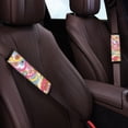 thumbnail image 3 of Chririnla Colorful Floral Confetti Seat Belt Shoulder Pad 2 PCS Car Seat Belt Pads Waterproof Skin-Friendly Suitable for Auto Cars, 3 of 8