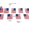 thumbnail image 2 of USA Flags, American String Banner For Patriotic Decorations, Rectangle Flags Made Of Polyester Fabric, Double-Sided Printed, 2 of 7