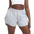 thumbnail image 4 of Gocolloa Plus Size Shorts Women Summer Casual High Waisted Loose Lounge Workout Running Sweat Shorts White Heather 2X, 4 of 5