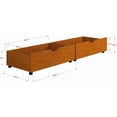 thumbnail image 2 of Roseberry Kids Wood Underbed Drawer in Honey Brown (Set of 2), 2 of 2