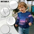 thumbnail image 7 of DISNIMO Capybara Printed Sweatshirt for Girls Long Sleeve Pullover Tops Cozy Sweater Lightweight T-Shirts for Fall Winter 5-6 Years, 7 of 7