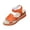 Orange, variant on Open Toe Wedge Sandals, Adjustable Strap Espadrille Sandals, Women's Low Wedge Heels Summer Dressy Platform Sandals Ankle Strap Open Toe Wedges Sandals Comfortable Wedges for Women, Orange 6