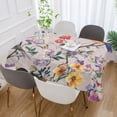 thumbnail image 2 of Yayeee Tablecloths for Rectangular Tables 60 x 60 inch Party Table Cover, Purple Floral Pattern, 2 of 6
