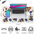 thumbnail image 5 of Long Mouse Pads for Desk,Pioneer Flower Floral Print Pattern Desk Mats on Top Of Desks, Desk Mouse Pad Extra Large with 3mm Non-Slip Base and Stitched Edge for Gaming,Office,Work,Home 31.5"x15.7", 5 of 6