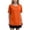 Orange, variant on Women's Fashion Round Neck Plus Size Short Sleeve Solid Color T Shirt Top Womens Shirts Large Extra Long Sleeve Womens Athletic Shirts Short Sleeve Running Shirts Striped Womens T Shirt Short Sleeve