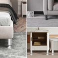 thumbnail image 2 of (black) Set Of 4 Bed Legs, Bed Base Feet, Adjustable Metal Bed Base Feet, Heavy Duty Suitable For Universal Metal Bed Base Slats, Wardrobe, Sofa 18-31, 2 of 5