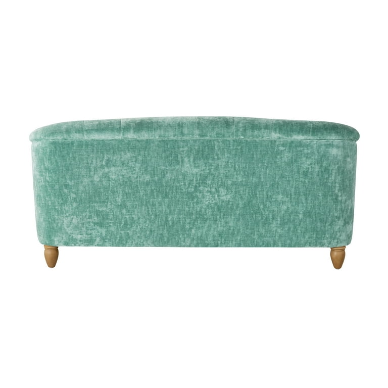 The Pioneer Woman Laurel Tufted Sofa, Teal Velvet, 79.53 in The Pioneer Woman Laurel Tufted Sofa, Teal Velvet, 79.53 in