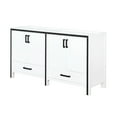 thumbnail image 4 of 60" W X 22" D White Double Bath Vanity - Soft Close Two Cabinets And Drawers For Profuse Storage Fully Assembled 60 In. 22 & Area, 4 of 6