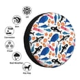 thumbnail image 4 of Rateoe Cute Sea Animals Pattern Tire Cover Wheel Protectors Weatherproof Wheel Covers Universal Fit for Trailer Rv SUV Truck Camper Travel Trailers Accessories-14 inch, 4 of 6