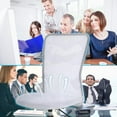 thumbnail image 6 of YRLLENSDAN Indoor Mid Back 360 Degree Swivel and Lumber Support Computer Desk Chair, White, 6 of 7