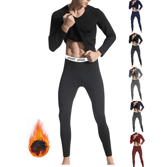 Thermal Underwear Long Johns for Men Cold Weather Bottom Top 4 way stretch Base Layer Warm Winter Sport Gear Daily Wear