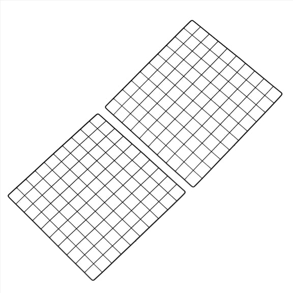 Uxcell 20"x20" Wire Grid Panel, 2 Pcs WWall Grid Decorative Board Photo Display for Home Office Wedding, Black