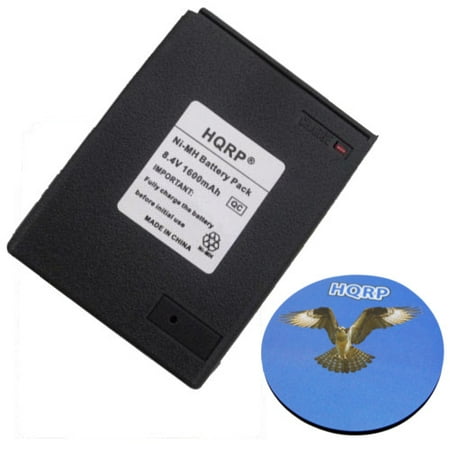 M11 Replacement Batteries HQRP 1600mAh Ni-MH Battery for Icom IC-M2 / M5 / M11 / M12 Two Way Radio Replacement + HQRP Coaster ()