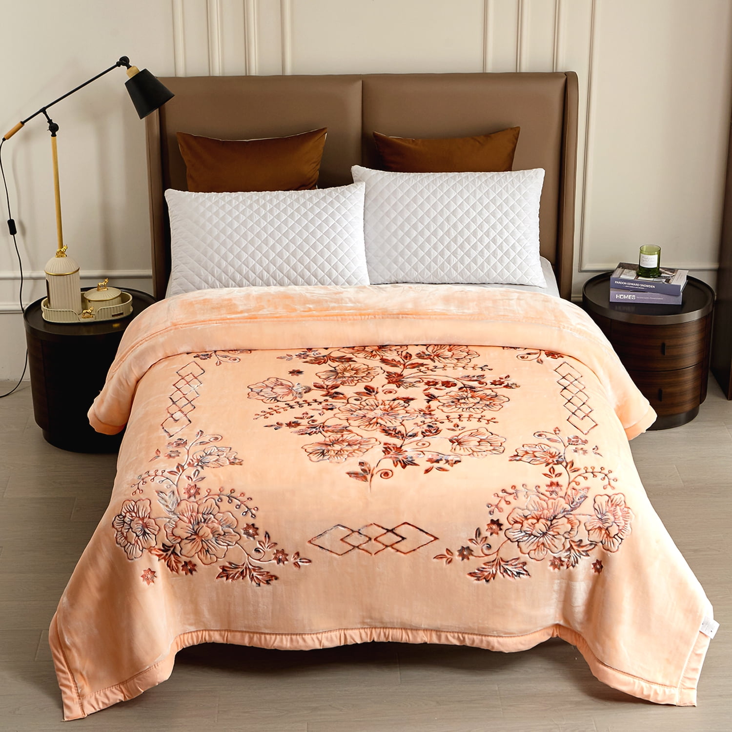 NC Thick Fleece Blanket King Size,10.5lbs 2 Ply Heavy Thick Warm Mink Bed Blanket for Winter, 87"x94"