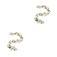 thumbnail image 4 of Advancent Flores artificiales de Sakura, vid colgante, falsa, decoración de techo, planta de seda, jardín, decoración de boda, blanco Blanco 2Conjunto, 4 of 6