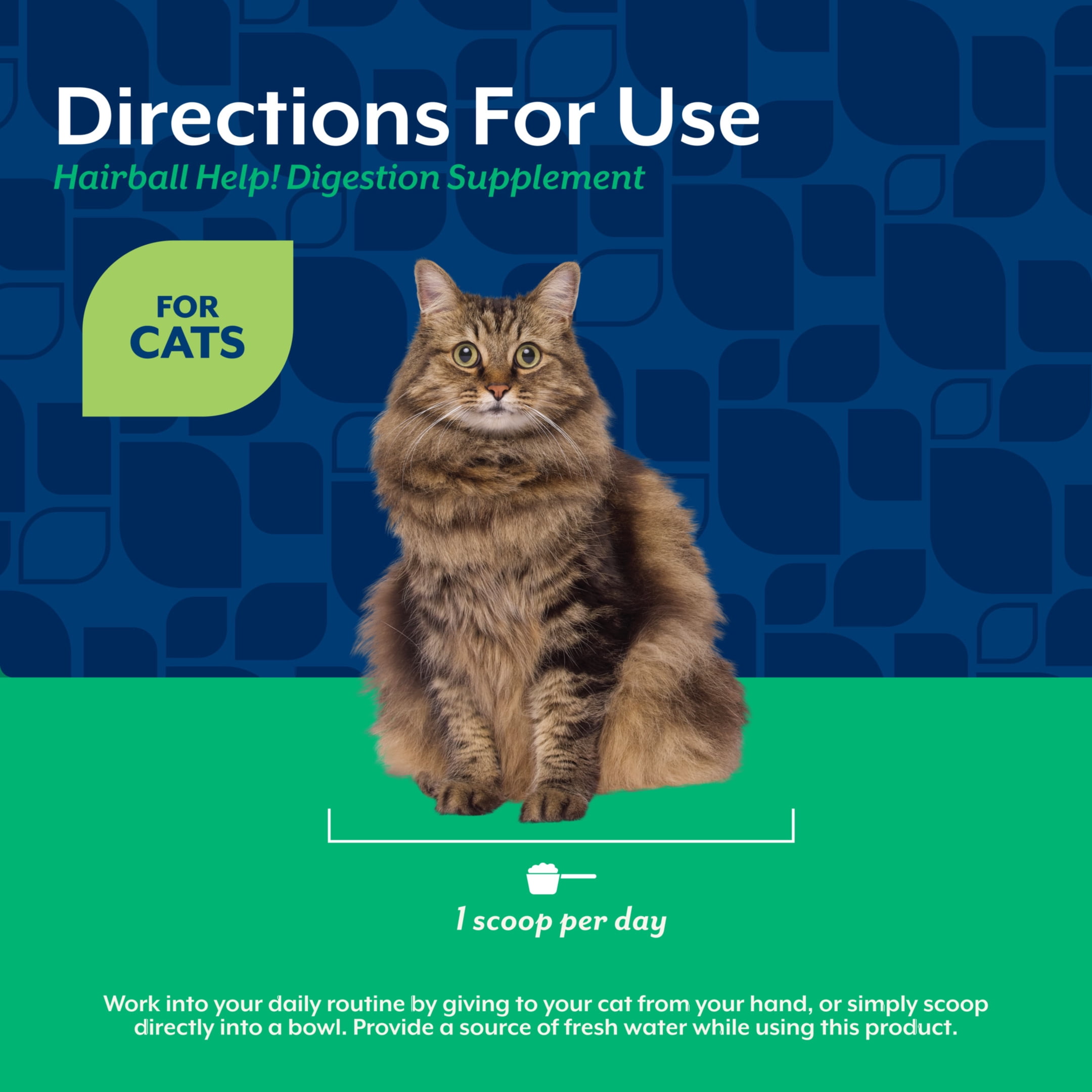 NaturVet Hairball Help! Scoopable Tiny Bite Supplements for Cats, Salmon Flavor, 5.5 oz Bag