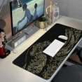 thumbnail image 6 of Felt Desk Mat, XXL Large Mouse Pad Desk Pad, Gaming Mousepad, Non-Slip Base, No Any Smell Desk Protector Cover Mat for Computer Keyboard Work Game Office HomeGold Wave of Kanagawa, 6 of 6