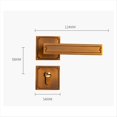 thumbnail image 4 of Cerradura de Puerta de Estilo , Manija de Madera, Interior Silencioso, para el Hogar, Dormitorio, Estilo Retro A, 4 of 5