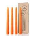 thumbnail image 1 of Candwax - Vela cónica (20 cm), color naranja, 4 unidades, sin goteo, 1 of 8