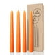 thumbnail image 1 of Candwax - Vela cónica (20 cm), color naranja, 4 unidades, sin goteo, 1 of 8
