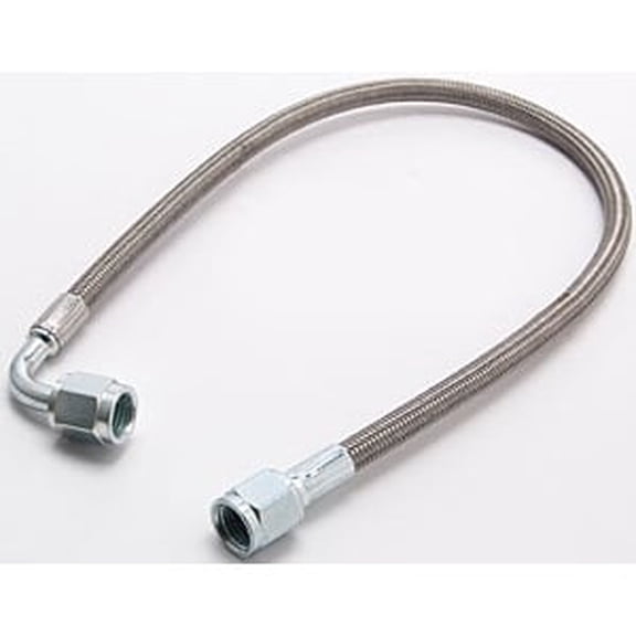 JEGS 635155 Pre-Assembled Brake Hose -4AN Straight to 90 Hose Length: 18 Made in