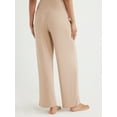 thumbnail image 4 of Joyspun Women's Ribbed Knit Pull On Sleep Pants, Sizes S to 3X, 4 of 6