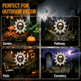 thumbnail image 4 of Halloween Skull Sunflower Garden Stake, Spooky Ghost Floral Yard Ornament, Weather Resistant Outdoor Decor for Halloween Party & Fall Display, 4 of 10