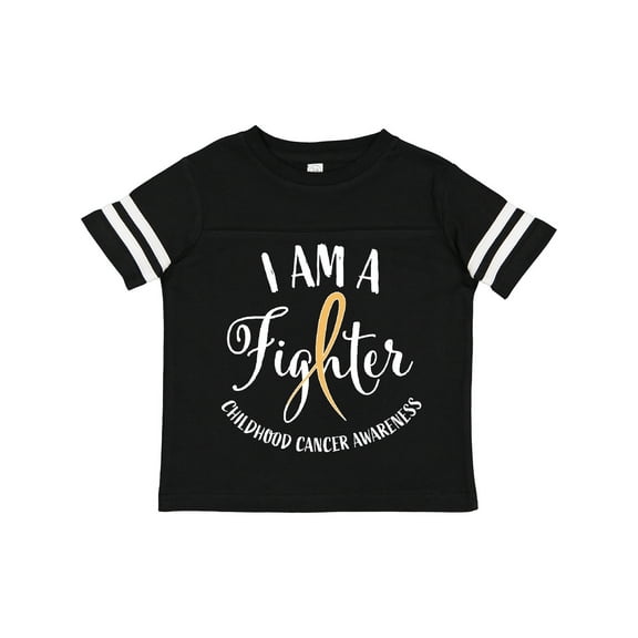 Inktastic I am a Fighter- Childhood Cancer Awareness Boys or Girls Toddler T-Shirt