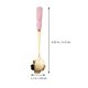 thumbnail image 3 of BRIGHTFUFU 4 unids delicado de café en forma de flor Scoop Cuchara de helado Durable postre cuchara, 3 of 7