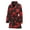 367, variant on Black And Grey Western Floral Women Bathrobe One Size Univeral Fits Fashion Lightweight Plush Fleece Long Robe For Women