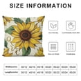 thumbnail image 5 of PHYHOO Spring Summer Sunflower Decorative Throw Pillow Covers , Floral Flower Leaves Porch Outdoor Home Decor, Fall Autumn Couch Cushion Case, 5 of 5