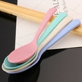 thumbnail image 3 of Plastic Soup Spoon Long Handle Eco-friendly Microwave Dishwasher Porridge Spoon Tableware, 3 of 7
