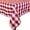 Red, variant on Ultimate Textile 45 x 45-inch Square Polyester Checkered Tablecloth