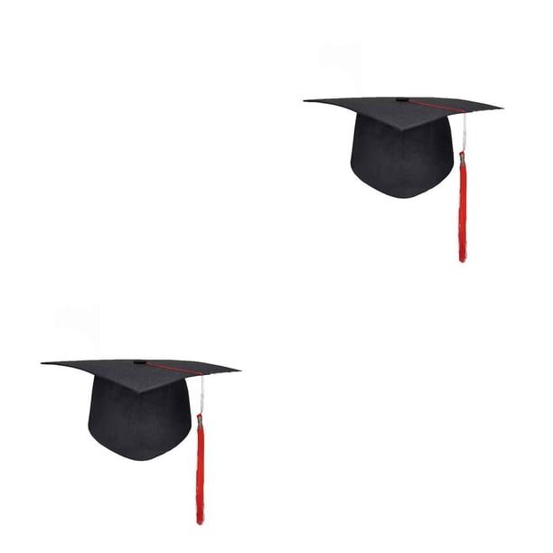 Qarigey Sombrero académico, gorras de recuerdo de la Academia, , accesorios de fiesta escolar, tocado de soltero, sombrero de graduación con Type2 NO2